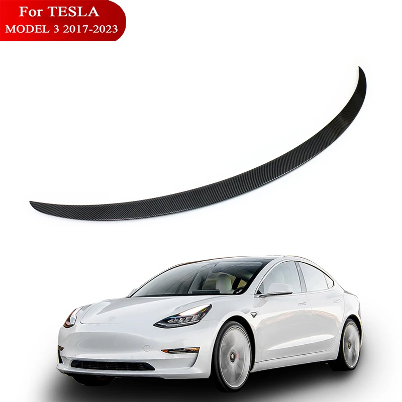 Rear Trunk Lip Tail Lid Spoiler Wing For Tesla Model 3 2016-2023 Accessories ABS Performance(not for 3 2024)