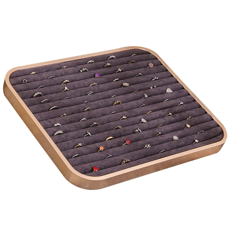 Practical Jewelry Drawer Light Weight Panel Jewelry Drawer Storage Tray Efficient Rings Container N2UE