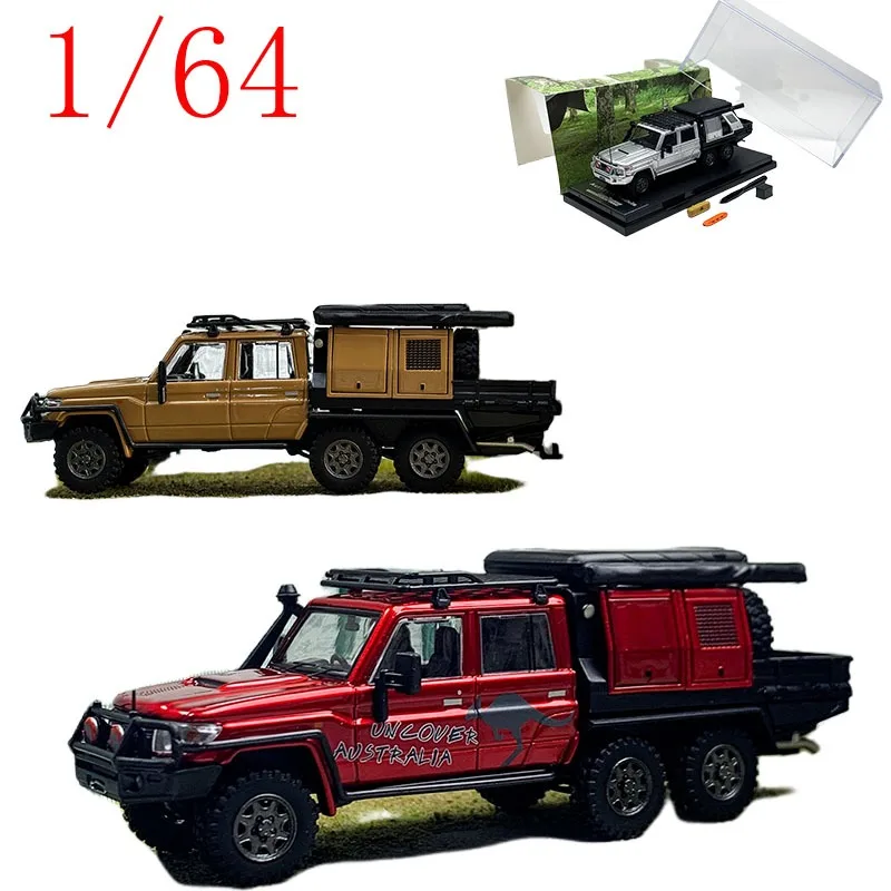 

Autobots Models Diecast 1/64 Scale ‌Toyota Land Cruiser LC79 Dual Cab Pickup Alloy Car Model Toys for Boys Gift