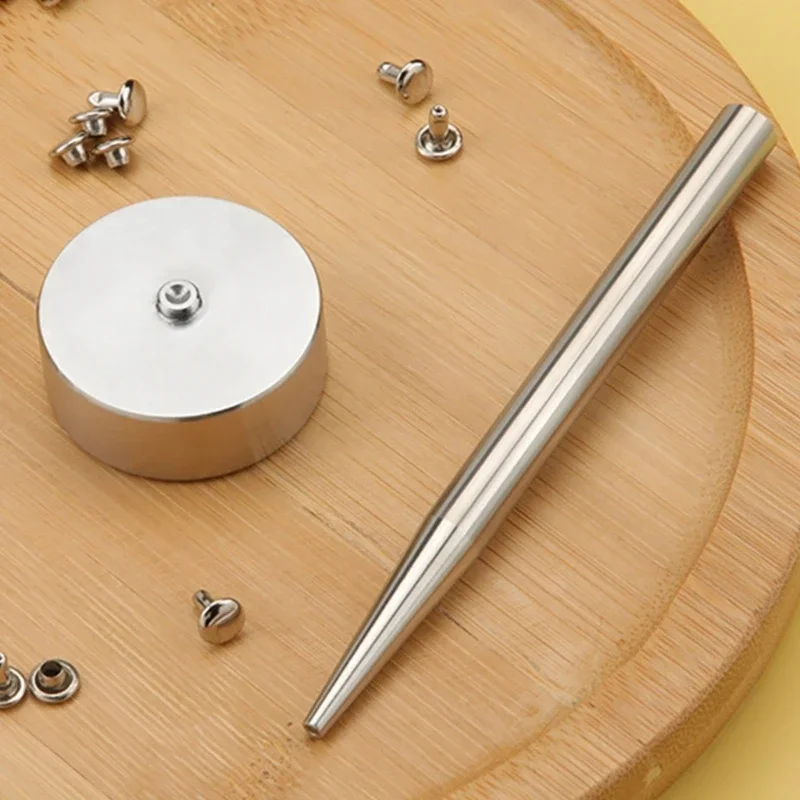 

Stainless Steel Fastener Setting Tool Button Fastener Installation Tool for Leather Working Clothing Belt Bag Making M4YD