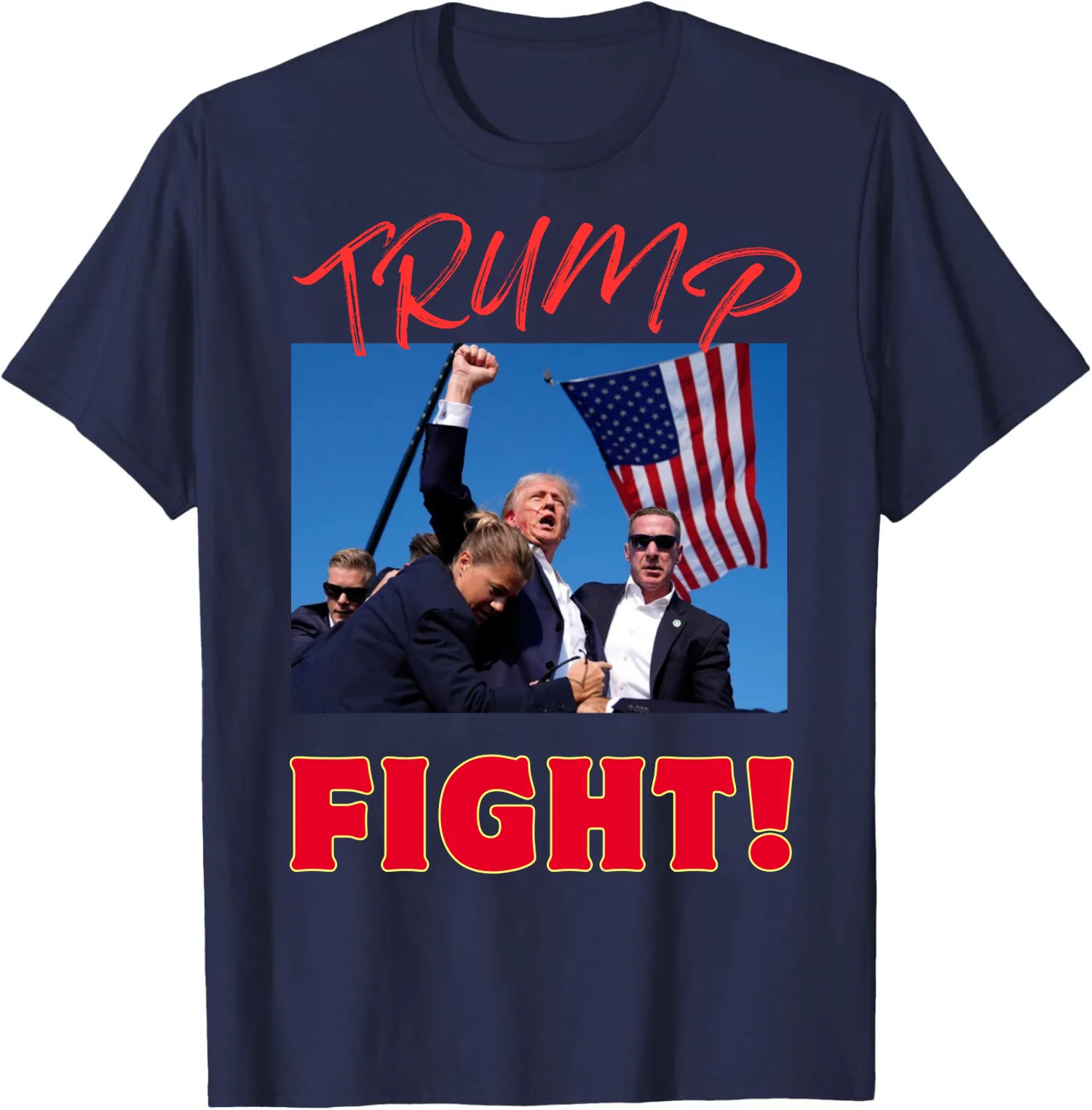 HOTNEW Trump Shot FIGHT! 2024 Unisex T-Shirt Shot Assasanation Attempt