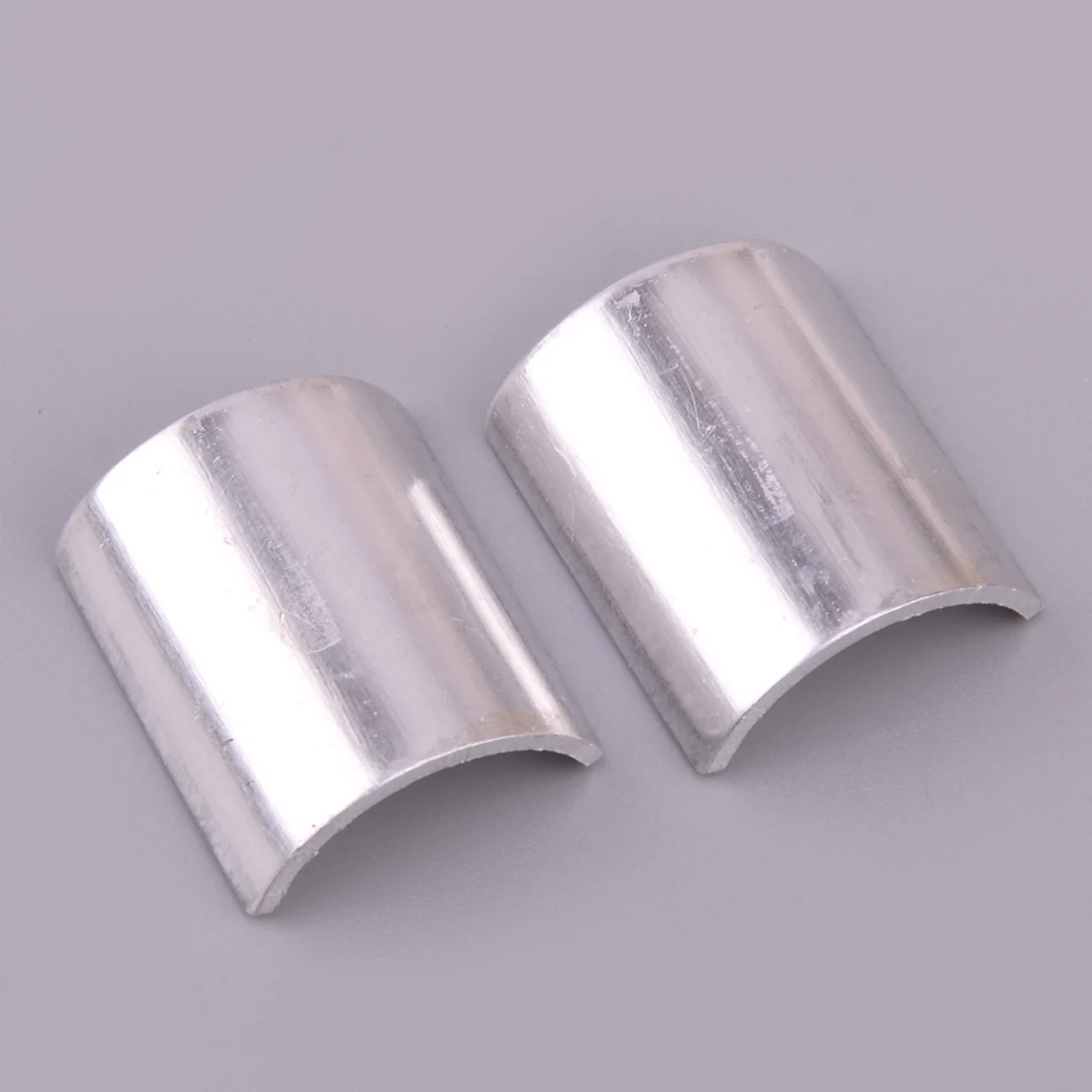 

1 Pair 7/8" to 1" Universal Motorcycle Handlebar Clamp Conversion Risers Shims Reducer Spacers Aluminum Alloy Silver