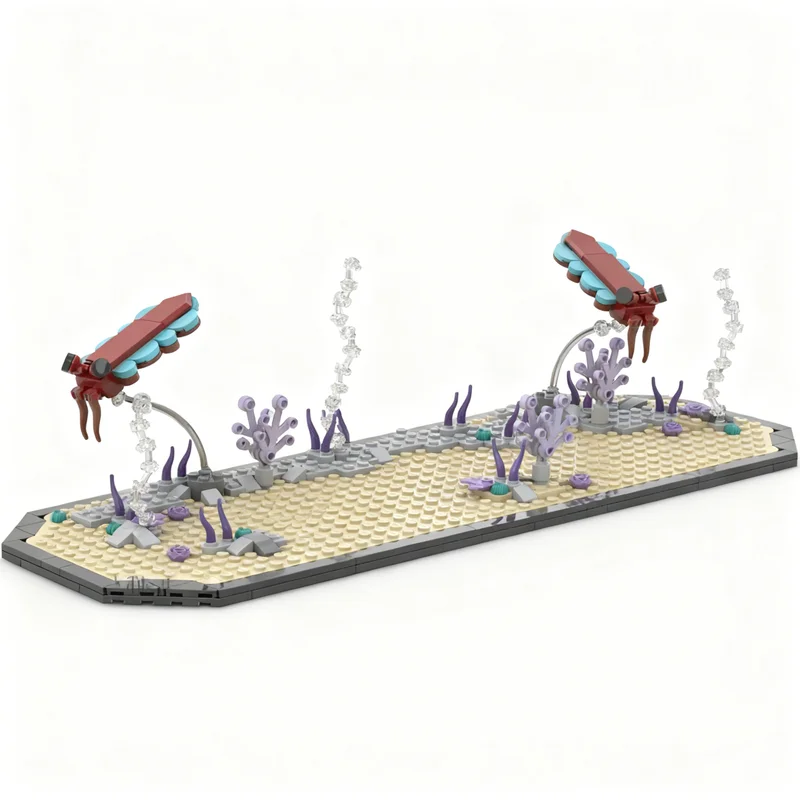 510 Pezzi MOC Omnidens Display Icons, Blocchi da Costruzione Architettonici, Idea Regalo Natalizia Creativa, Giocattoli Educativi