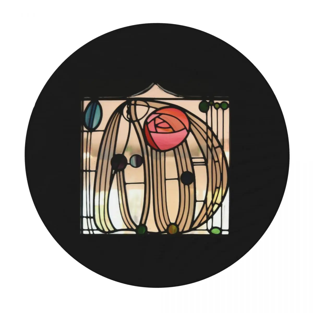 Charles Rennie Mackintosh Waterproof Round Tablecloth Oilproof Table Cloth for Kitchen Events Dining Table Cover