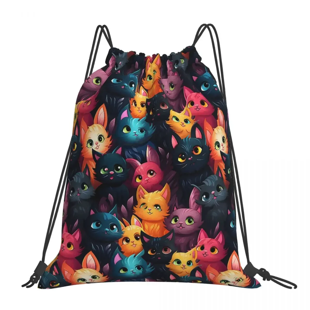 

CATS! Drawstring Bag41 Backpacks Multi-function Drawstring Bags Drawstring Bundle Pocket Sports Bag BookBag For Travel Students