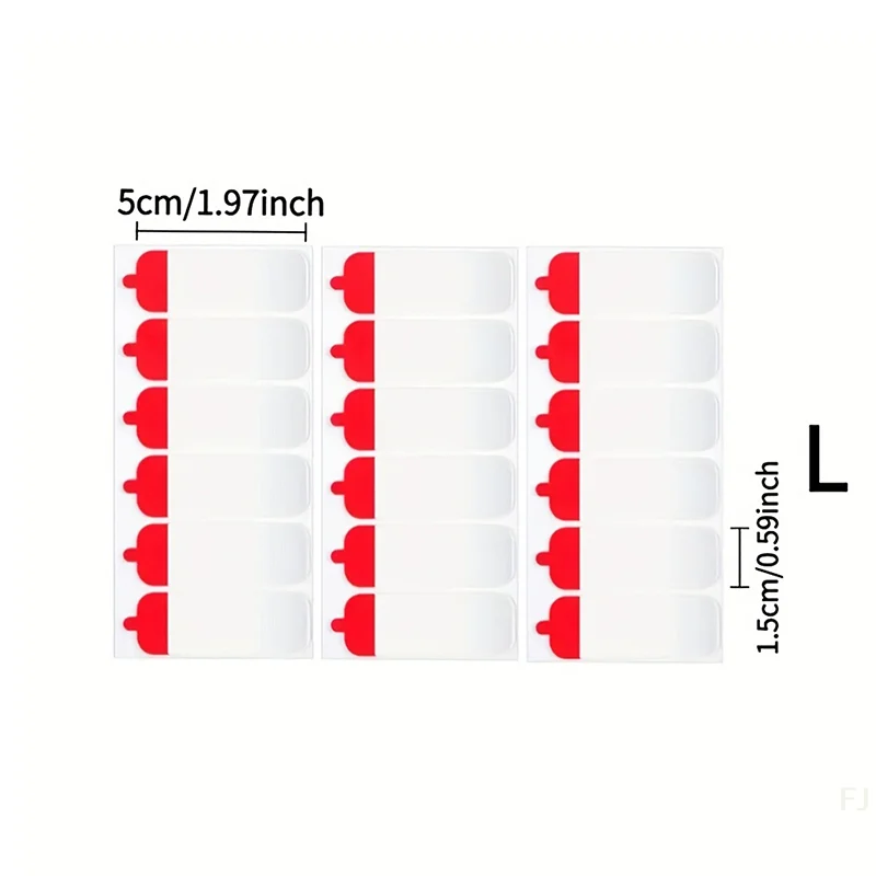 [YU]30/60/120pcs Double-sided Adhesive Tape Transparent Extra Strong Sticky Strip For Photos Decor Crafts Removable Stickers