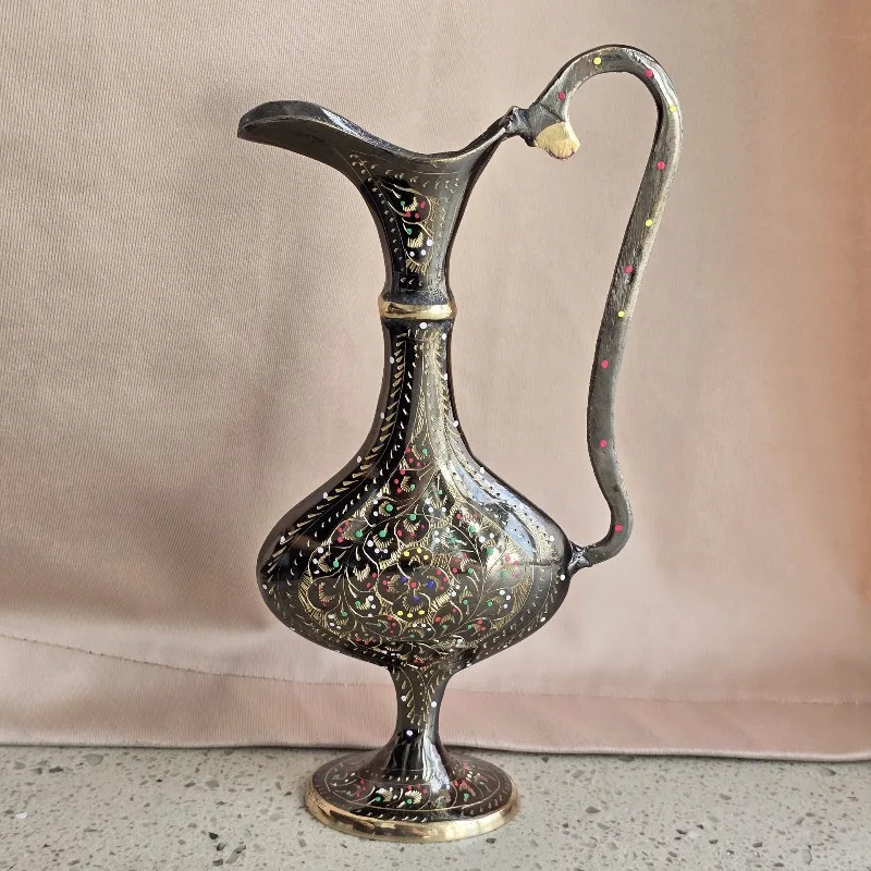 ornement-de-pot-plat-en-cuivre-artisanat-pakistanais-sculpte-a-la-main-accessoires-pour-la-maison-decoration-douce-modele-de-decoration-pour-salon-bureau