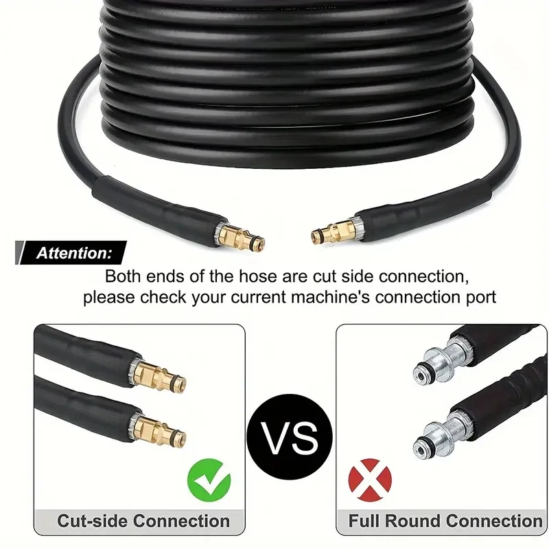 High-Pressure Washer Hose With 6Mm Inner Diameter - Bp420Kgf/Cm², Available In 236.22inch To 787.4inch Lengths For Car Wash And