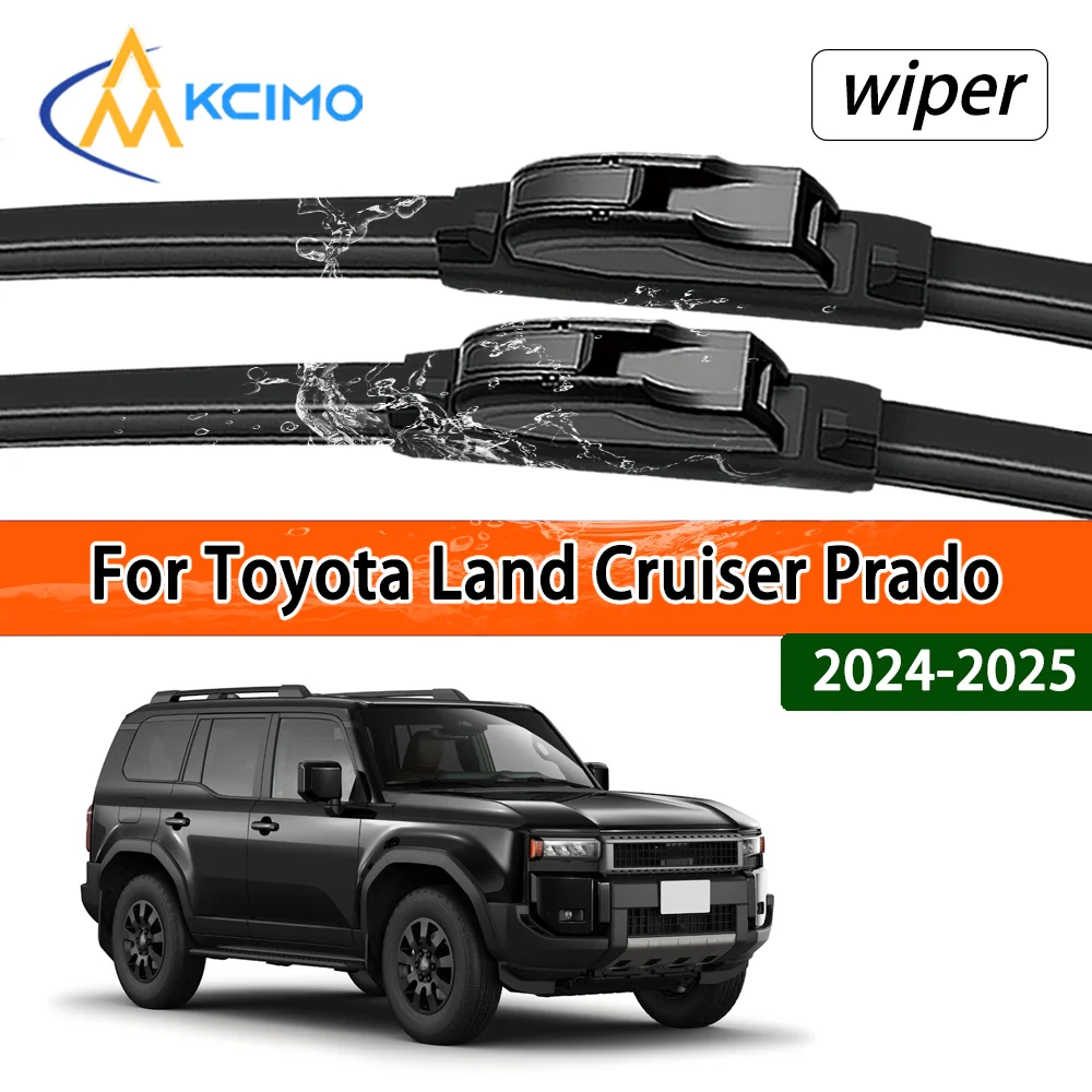 

For Toyota Land Cruiser Prado J250 2024-2025 Compatible Stable Quiet Front Windshield Wipers Auto Window Replacement Parts