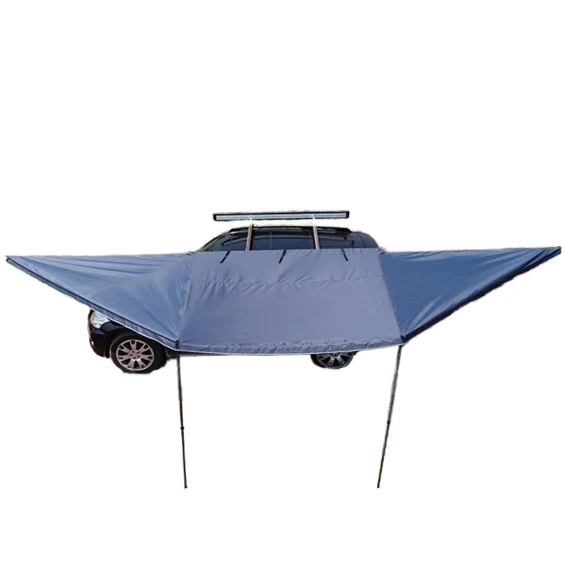 LED-equipped 180 Degrees Free Standing Foxwing Awning Outdoor Camping And Car Side Sun Shelter