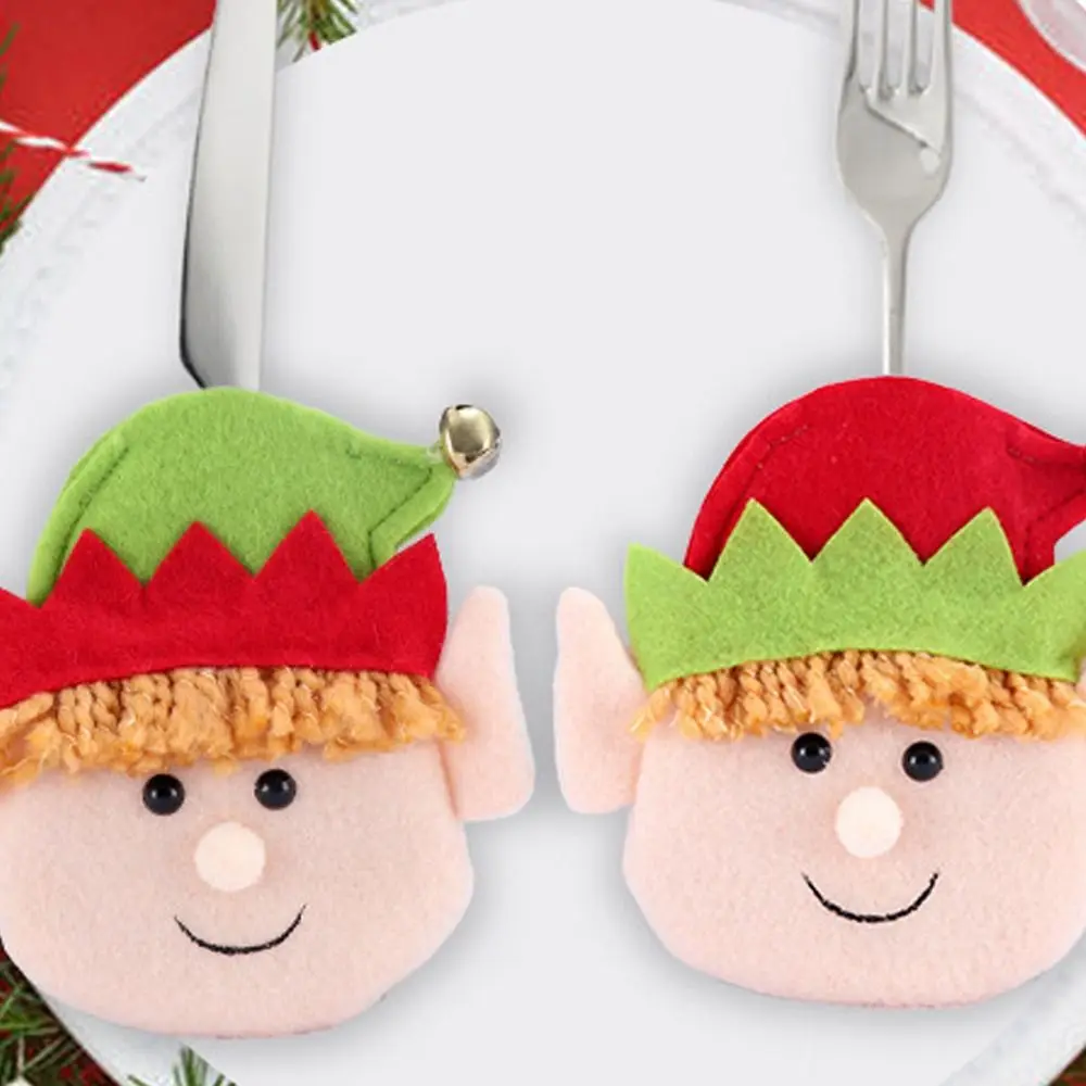 4 шт., мультяшный Рождественский эльф