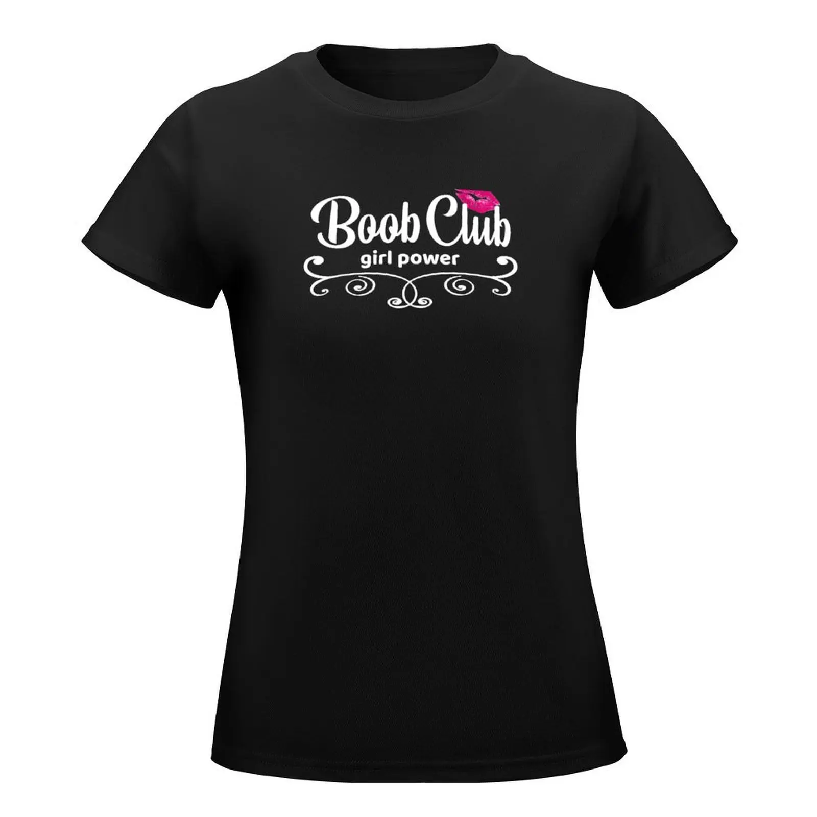 Girl Power, Boob Club For strong Sexy Women T-Shirt tops female Aesthetic clothing Summer Women's clothing