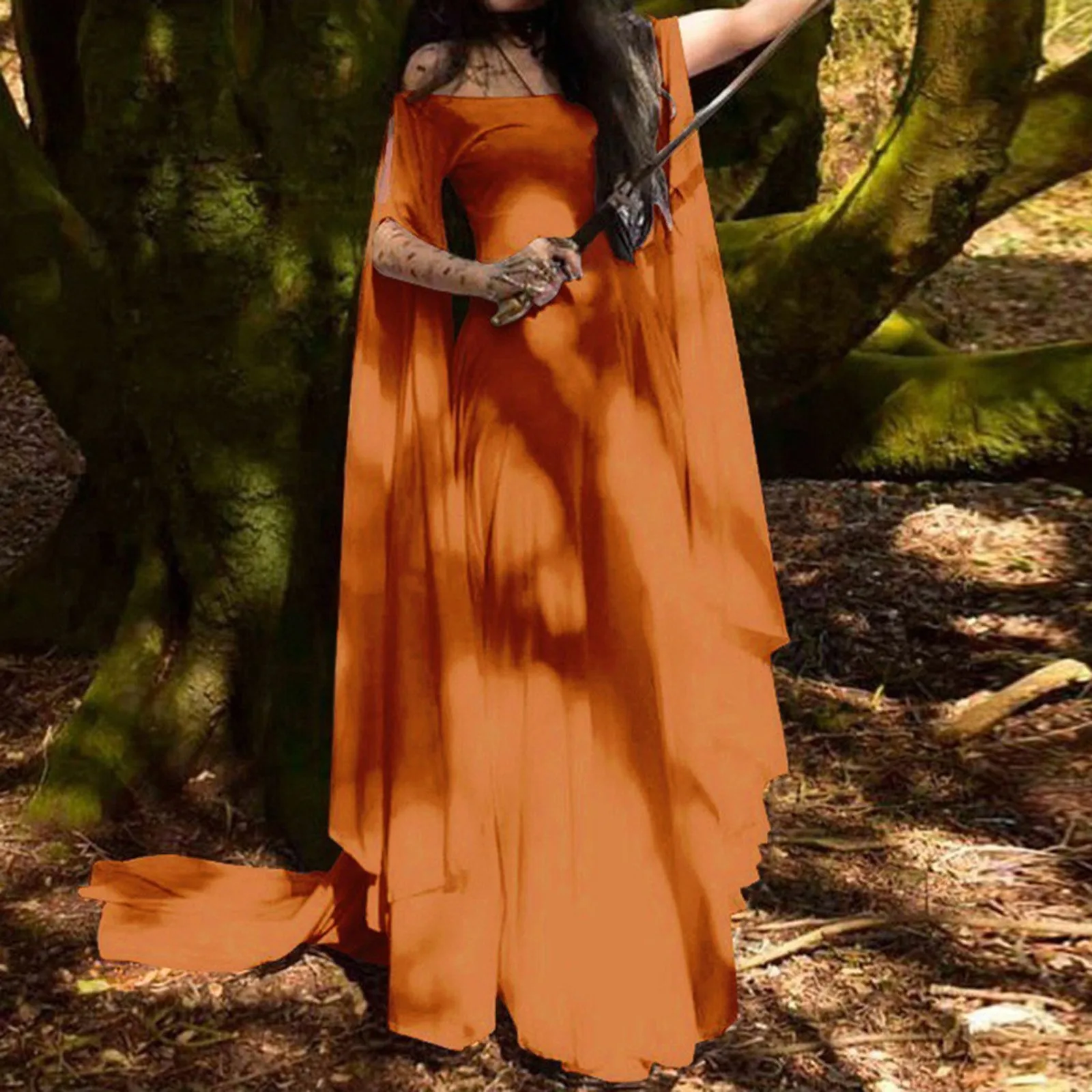 ladies dress Elegant off shoulder round Neck high Waist Wrapped Maxi Dress Women halloween Party Club Elegant Evening Dresses
