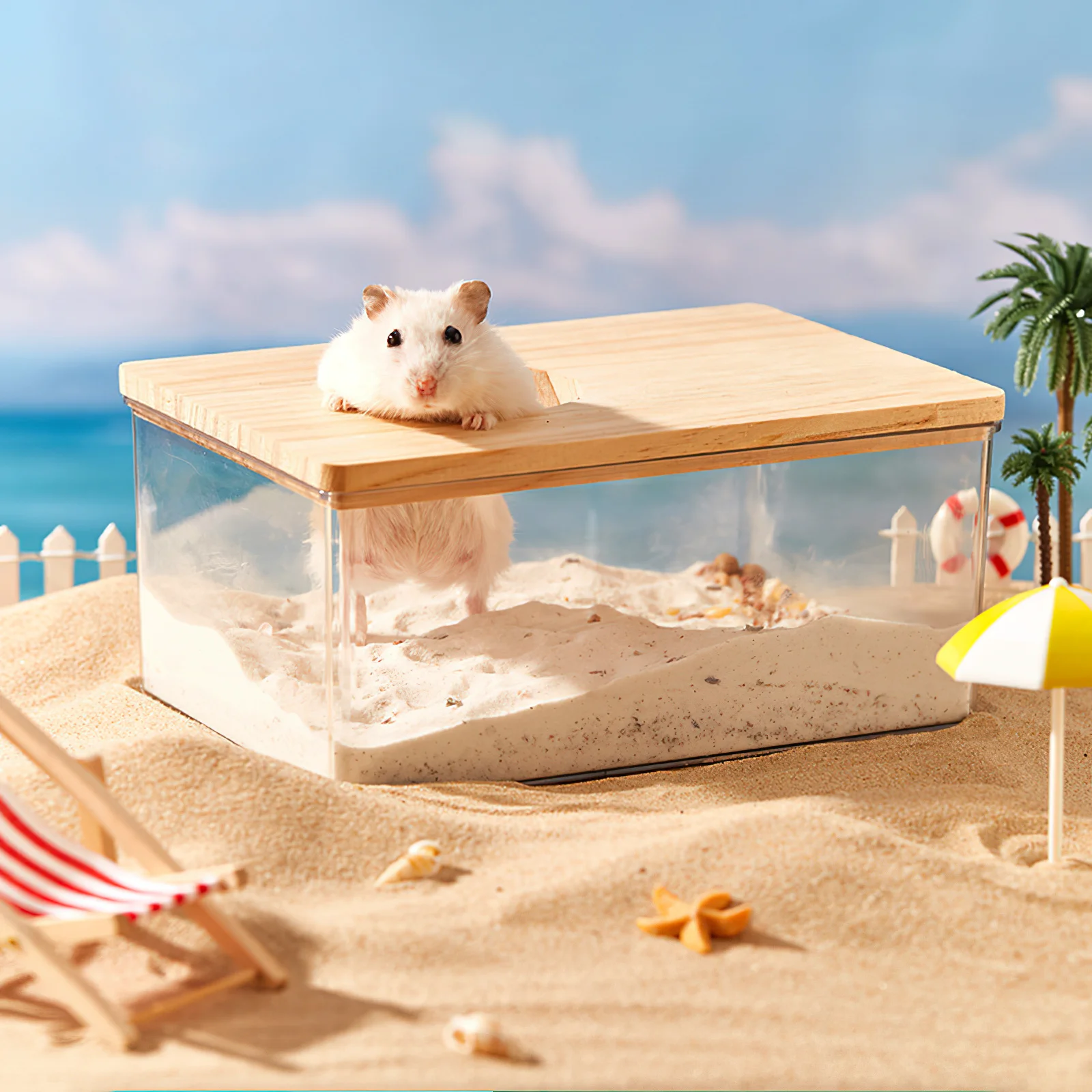 

Acrylic Sand Bath 15.5x10.5x7CM Transparent Pet Supplies Hamster Bathing Tub Sandbox Container Small Animal Accessories