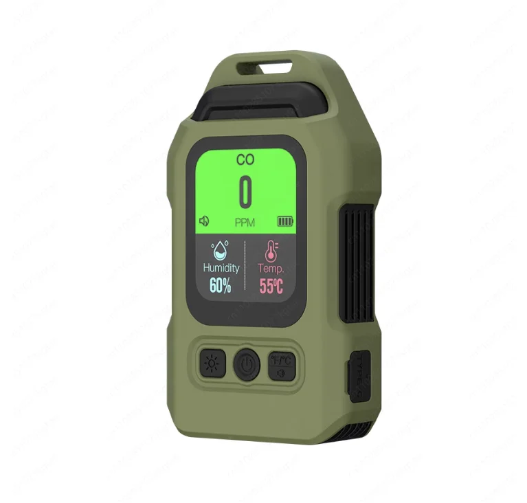 COCO2 detector alarm, carbon monoxide + carbon dioxide + temperature and humidity detector