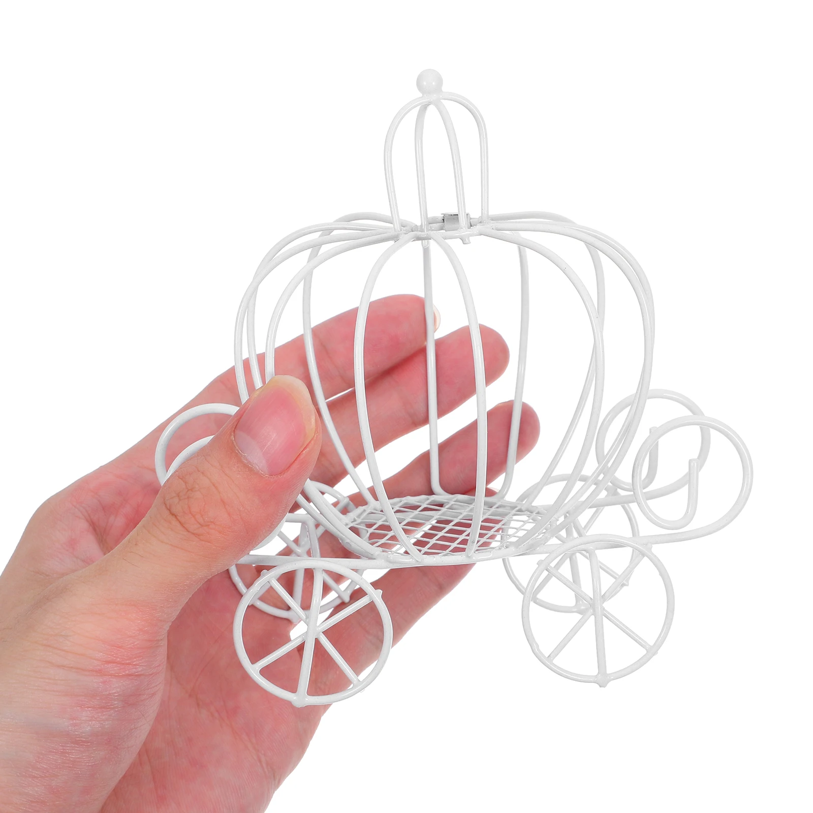 

5pcs Iron Wedding Candy Box Pumpkin Carriage Design Reusable Treat Container For Party Favors Chocolate Sweets Decorative Guest