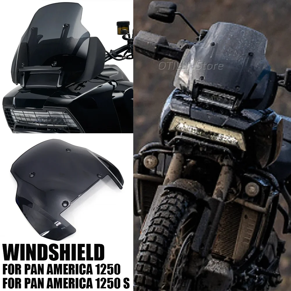 

Motorcycle Windshield WindScreen Front Screen Adventure 11" Windshield FOR HARLEY PAN AMERICA 1250 S PA1250 PANAMERICA1250 2021