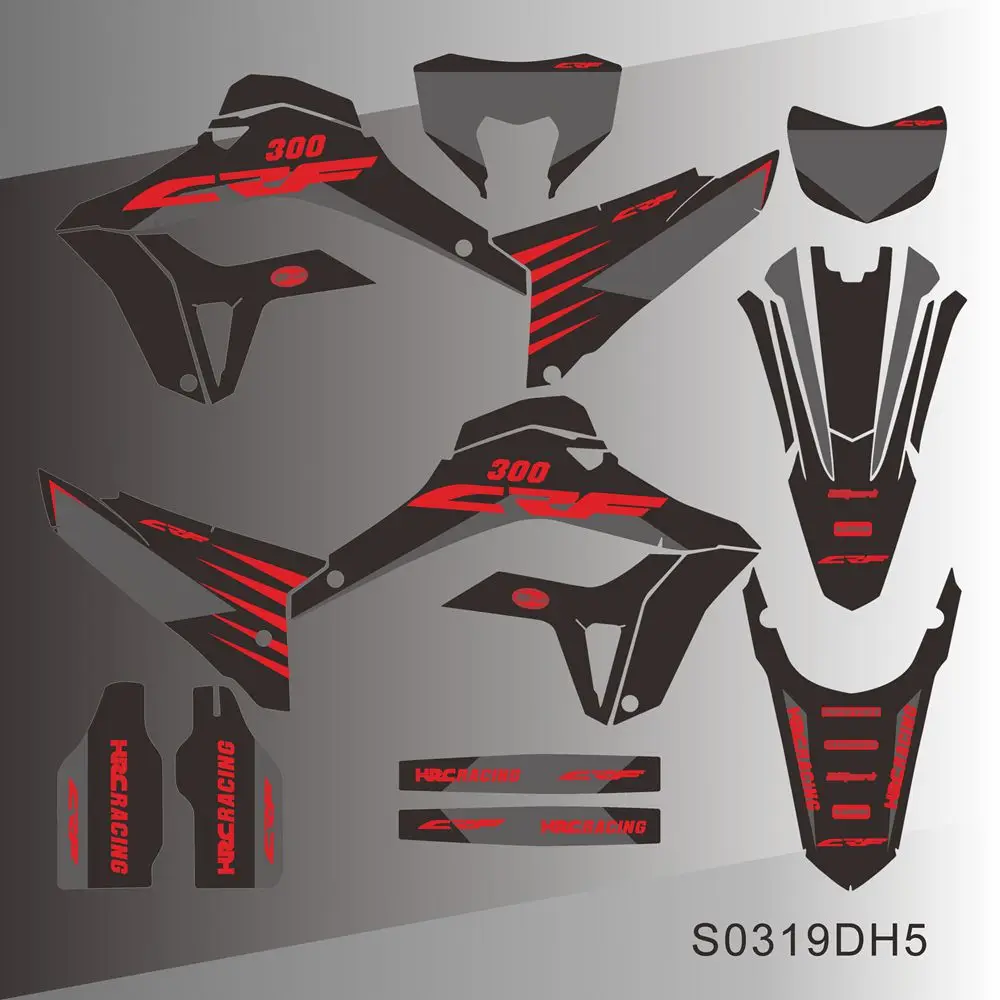 Dla Honda CRF 300L 300M CRF300L CRF300M 2021 2022 2023 2024 Pełne Grafiki Naklejki Kalkomanie Motocyklowe Tło