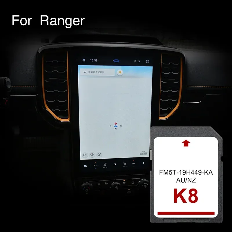 

Автомобильная GPS-навигационная карта для Ford Ranger K8 CID SD-карта Naving GPS AUS NZ