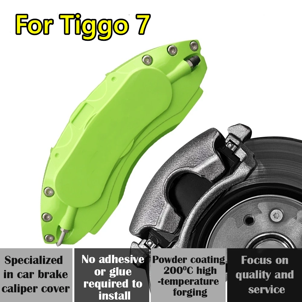 For Chery Tiggo 7  Car Brake Caliper Cover Aluminum Alloy Metal Exterior Kit Fit 7i Fly Sport 1.5T 1.6T 2.0L CVT V VI DCT Pro