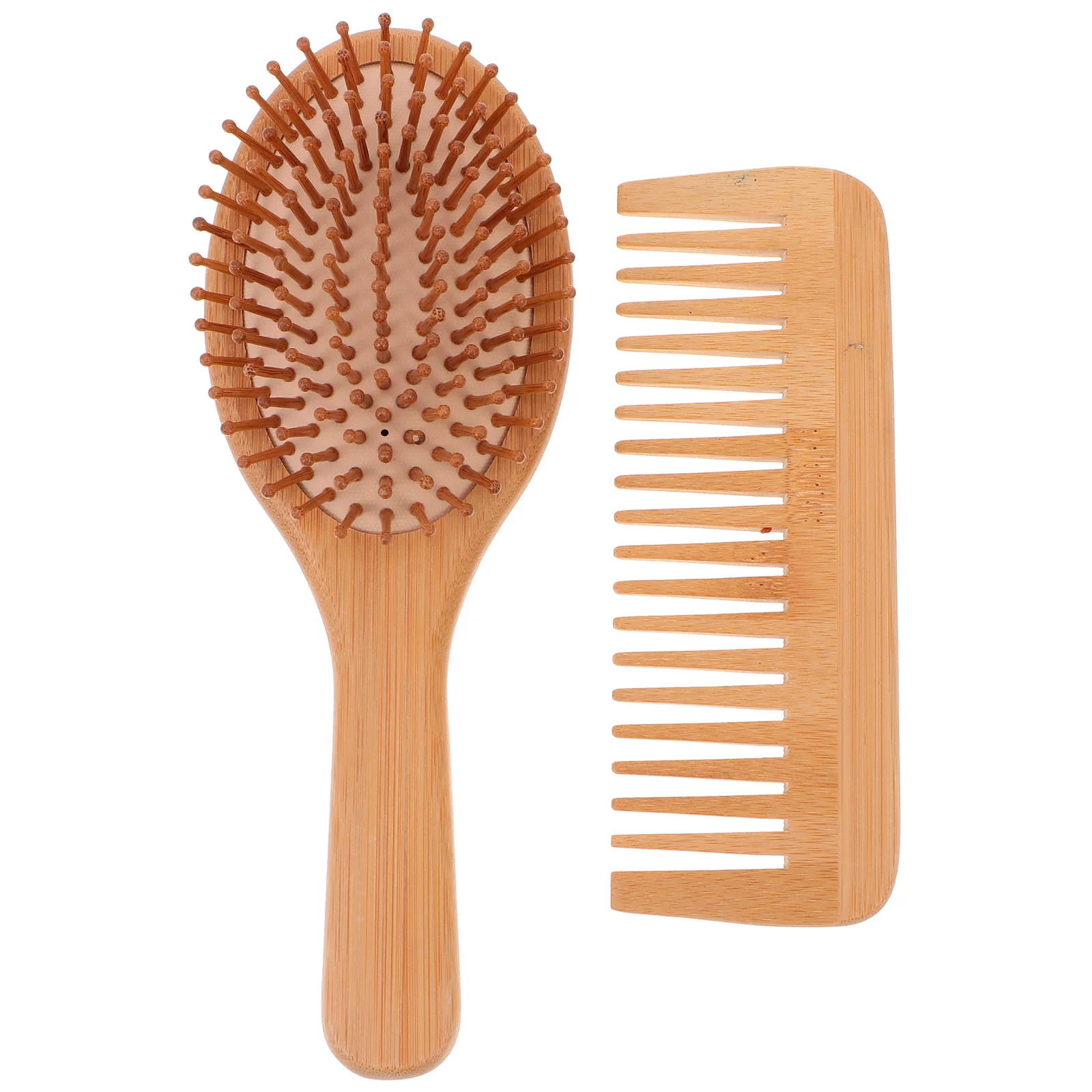 

2 Pcs Shower Hair Brush Cushion Massage Comb Combs Detangling Paddle Wide Tooth