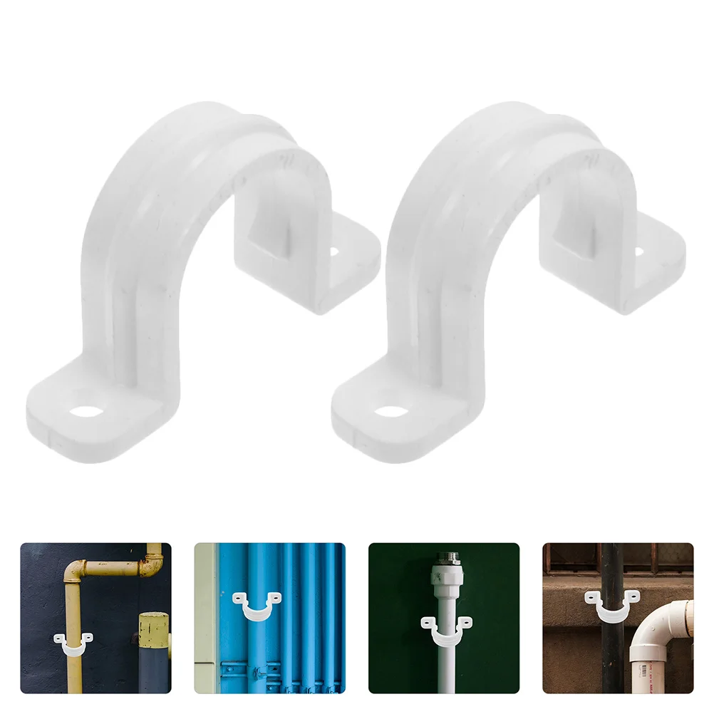 

20pcs Pvc Strap Heavy Duty Pipe Woodworking Clamps Fixing Clamp For Oil Water Pipeline Support Plastic Tube Clamps