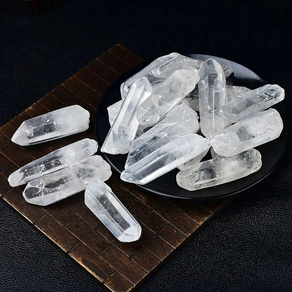 

Natural Crystal Clear Quartz Crystal Points Healing Crystals Bulk for Jewelry Making and Healing Projects Home Decoration