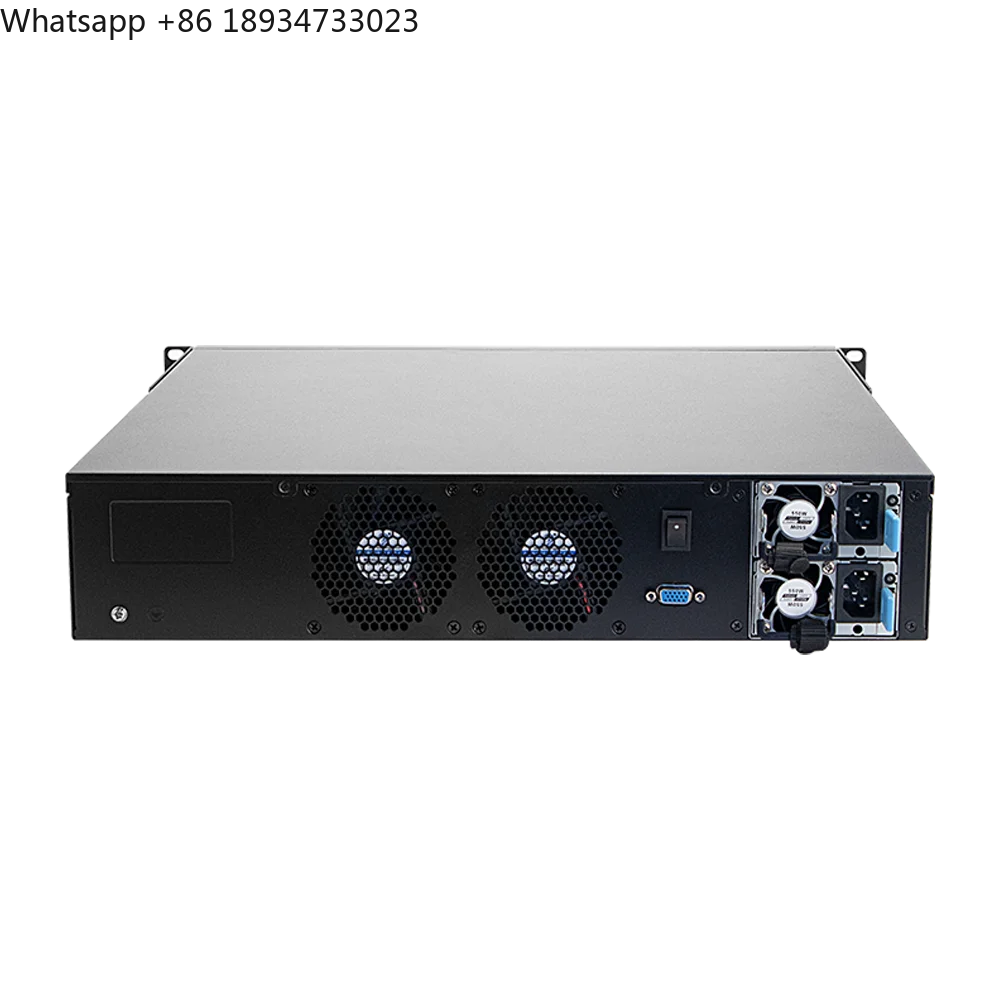 2U Industrial Firewall Router 6 LAN RJ45 2 SFP 10GbE X99 C612 Xeon E5 V3/V4 ROS PfSense OPNsense
