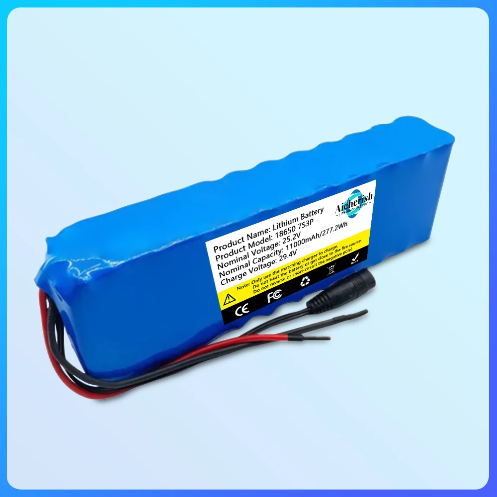 Nieuwe 18650 7S 3P 24V 11ah High-Power Lithiumbatterij, Voor 29.4V Rolstoel En Verkeer Othetool Li-Ion Batterijen + Oplader