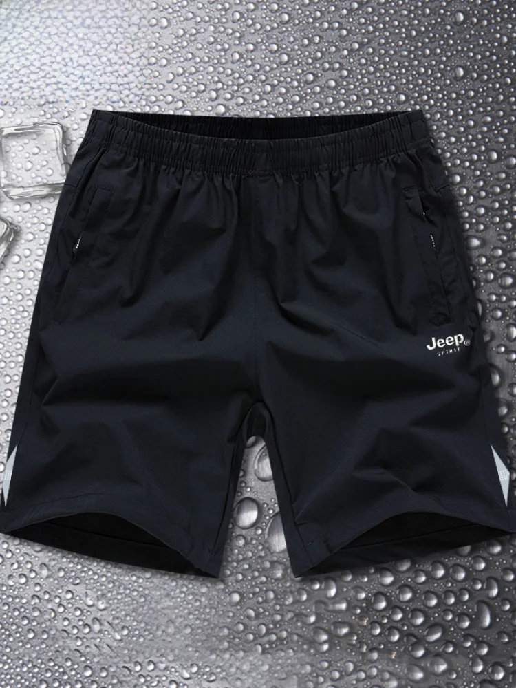 

Qui Dry мужские летние тонкие свободные спортивные орты большого размера Five-Quarter для бега, повседневные свободные модные орты