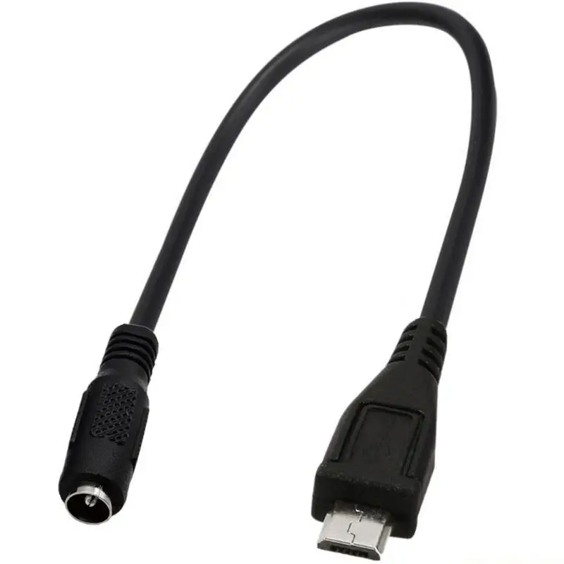 F62C Reliable 3.5x1.35mm/5.5x2.1mm Female to Micro USB Male Charging Cable High-Quality Plastic Cable Accessories