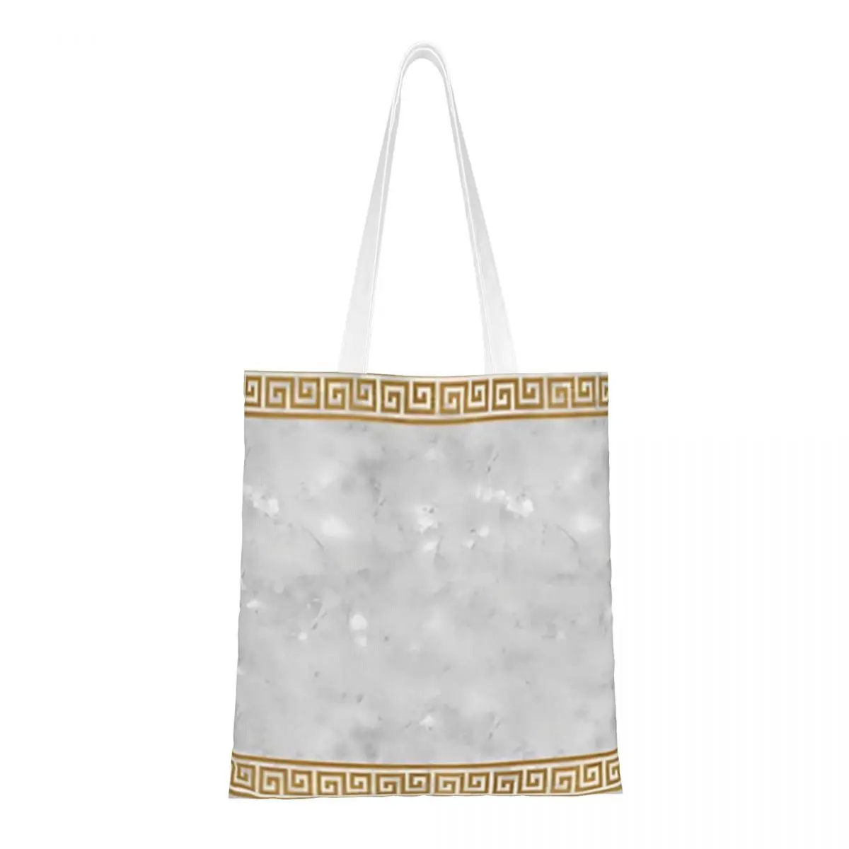 Ancient Greece Shopping Bags Girls Canvas The Tote Bag Foldable Ladies Shoulder Tote Travel Handbag