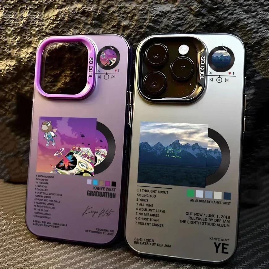 

New Album Rapper Phone Case for iPhone 16 12 13 mini 11 14 15 Pro Max Xs XR 7 8 Plus Hard IMD Plastic Laser Cover