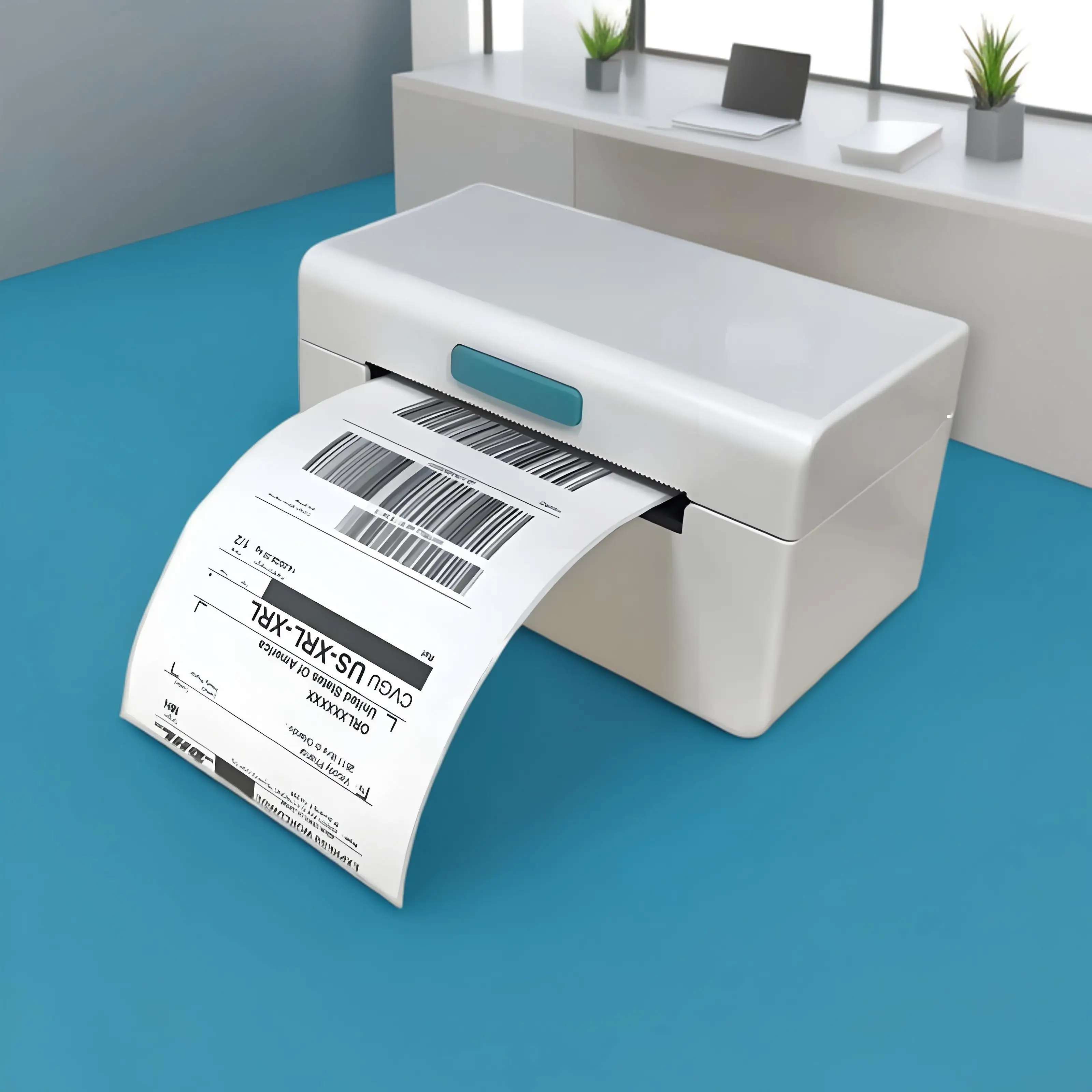 

110mm Direct Thermal Shipping Label Printer Wireless Connectable Sticker Maker Printing Machine for Small Business