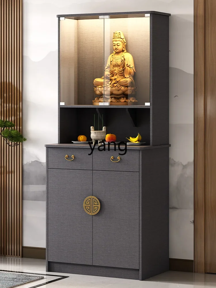 LH Buddhist shrine New Chinese vertical cabinet Buddhist shrine offering table Shentai God of Wealth offering table