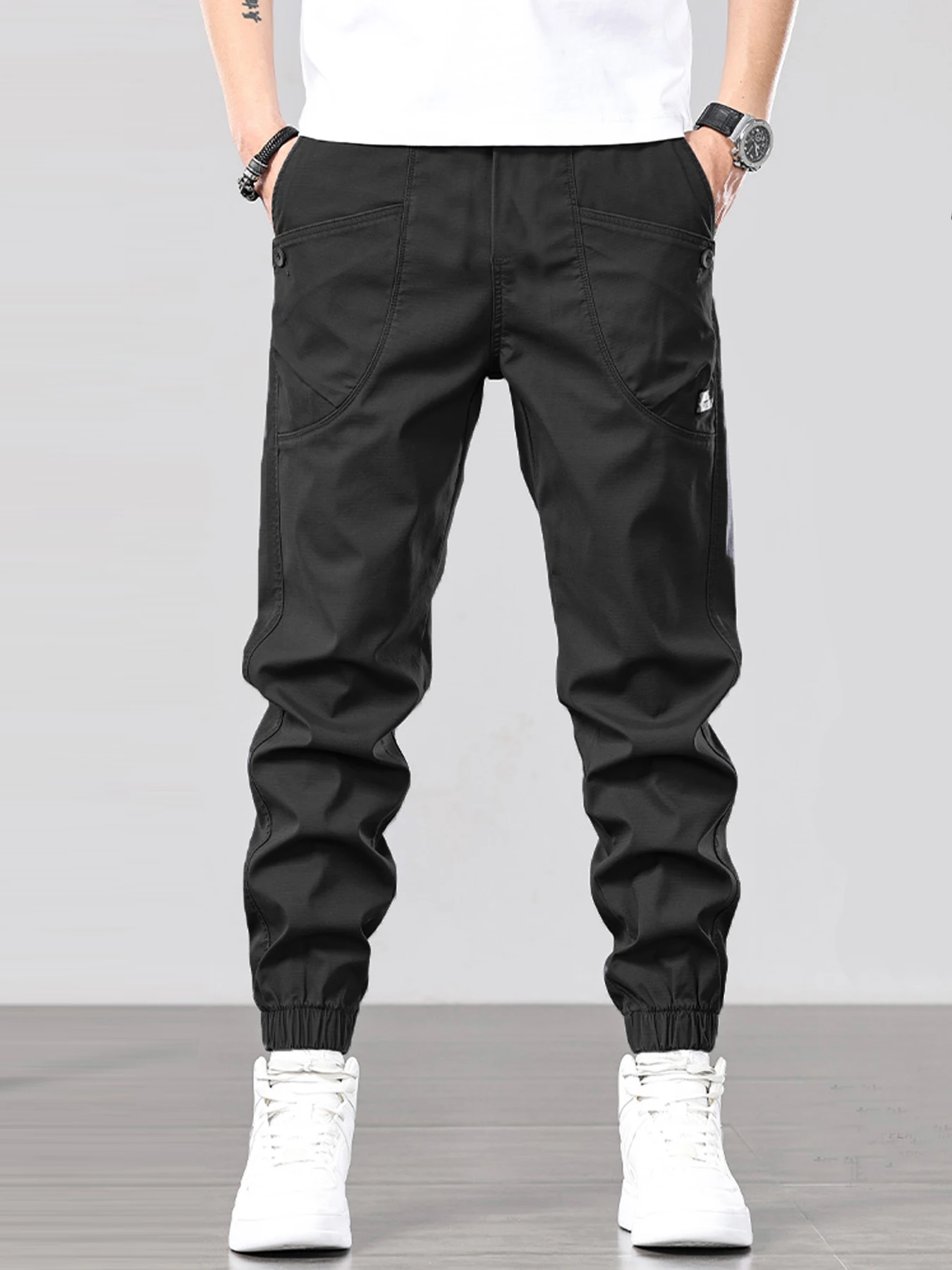 

Леггинсы-карго мужские свободные повседневные модные брюки-карго мужские трендовые повседневные брюки девять минут мужские