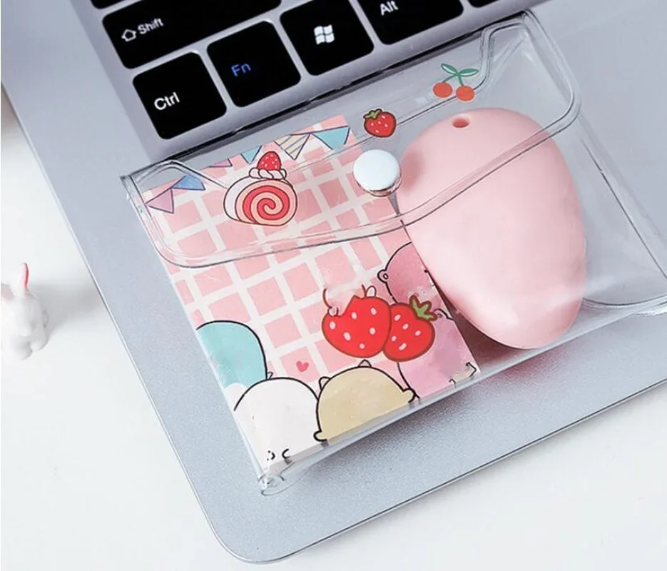 Korean Ins Transparent Cosmetic Bag Travel Makeup Bag Cosmetic Pouch Cute PVC  Storage Small Large Clear Brush Mini Organizer