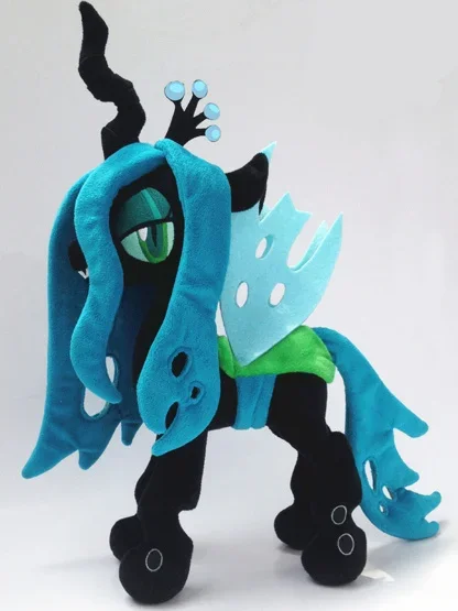 [ Funny ] Movies & TV 32cm little horse Queen Chrysalis plush toy high Quality soft PP cotton stuffed doll model baby kids toys