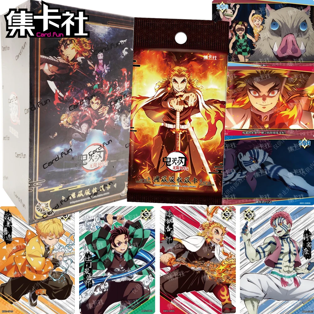 

CARD.FUN Original Demon Slayer Collection Cards Hot Stamping Design Cool Characters Anime Peripherals Cards Gifts for Children