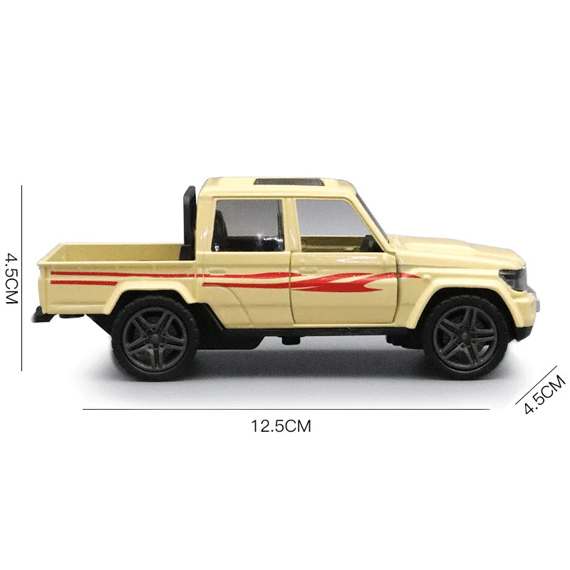 1:32  LAND Cruiser Alloy Pickup Car Model Diecast Metal Off-road Vehicle Model Simulation Kids Toy Gift  For Collection