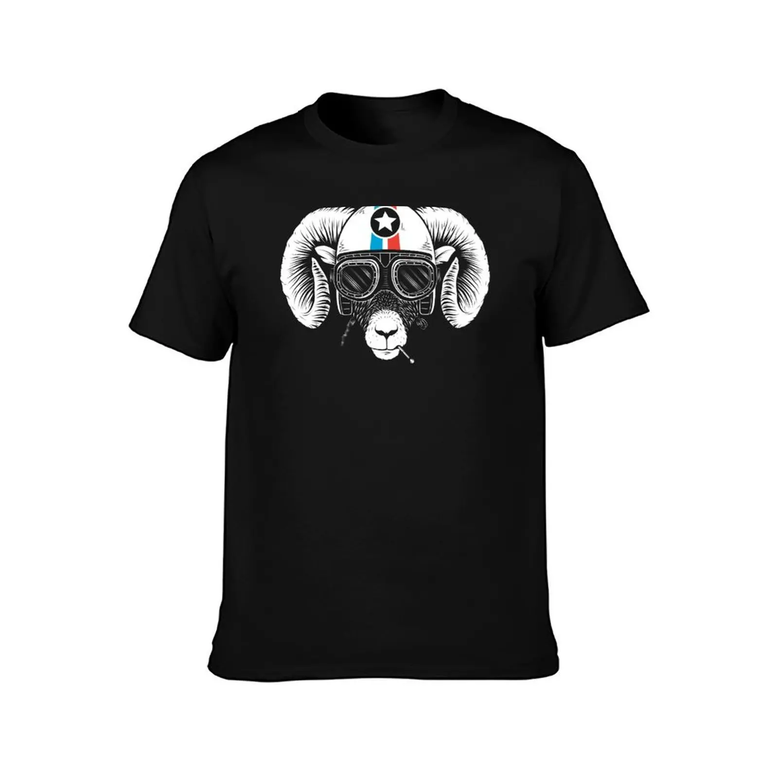 Prep Ramming Speed T-Shirt, Summer Casual Cotton Tee, Oversized Streetwear Tops, Vintage Graphic Print, Loose Fit Short Sleeve