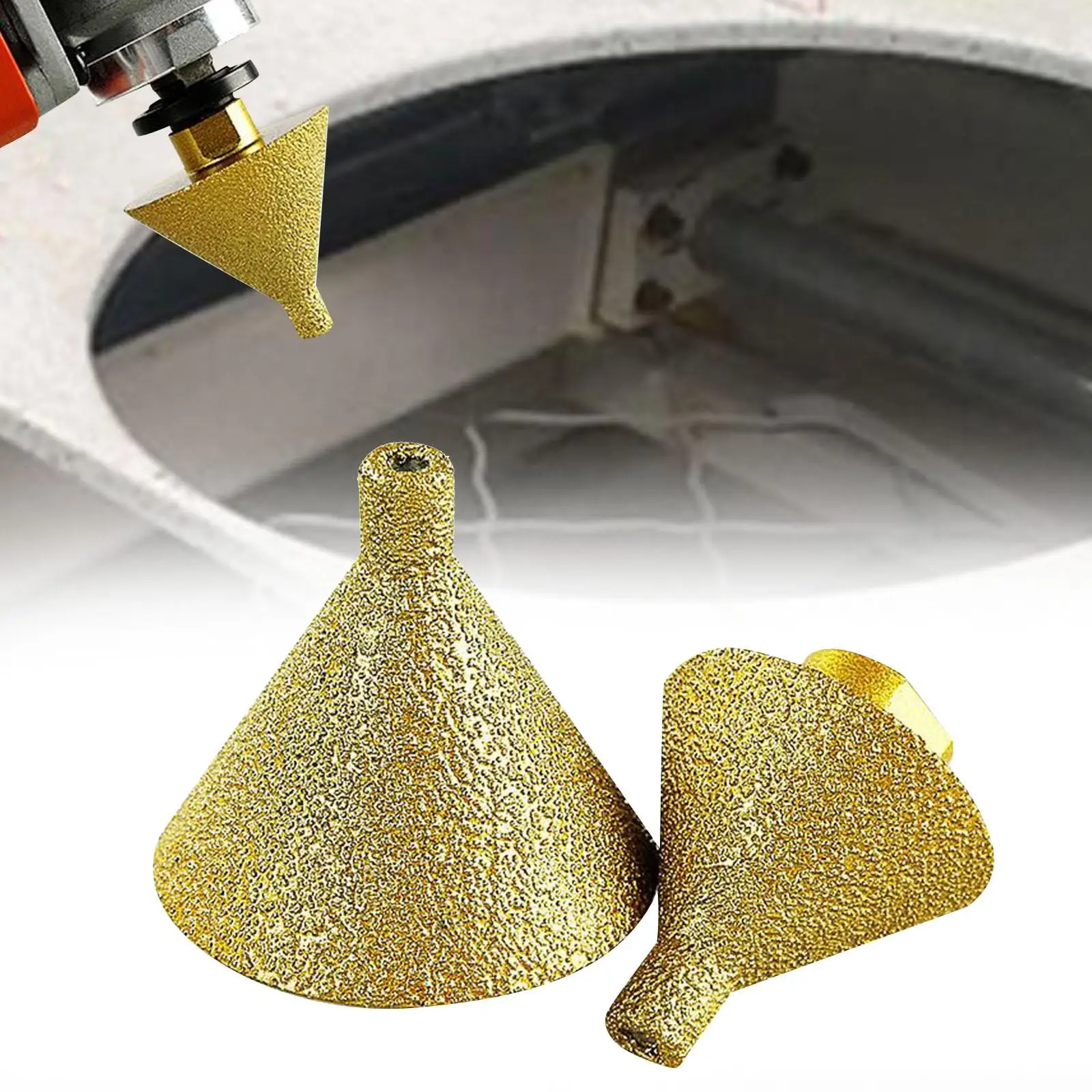 

2x алмазное сверло для снятия фаски, алмазное сверло для плитки, мрамора, керамики