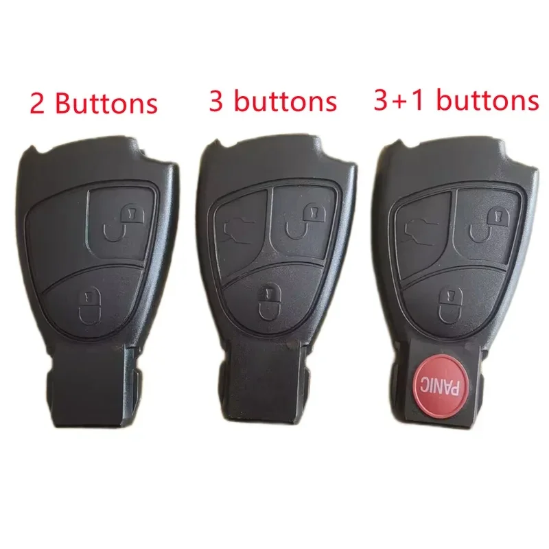 High Quality 2/3/4 Buttons Smart Card Remote Key Shell Case For Benz W220 CLK,CLS,C,E Fob Key Cover