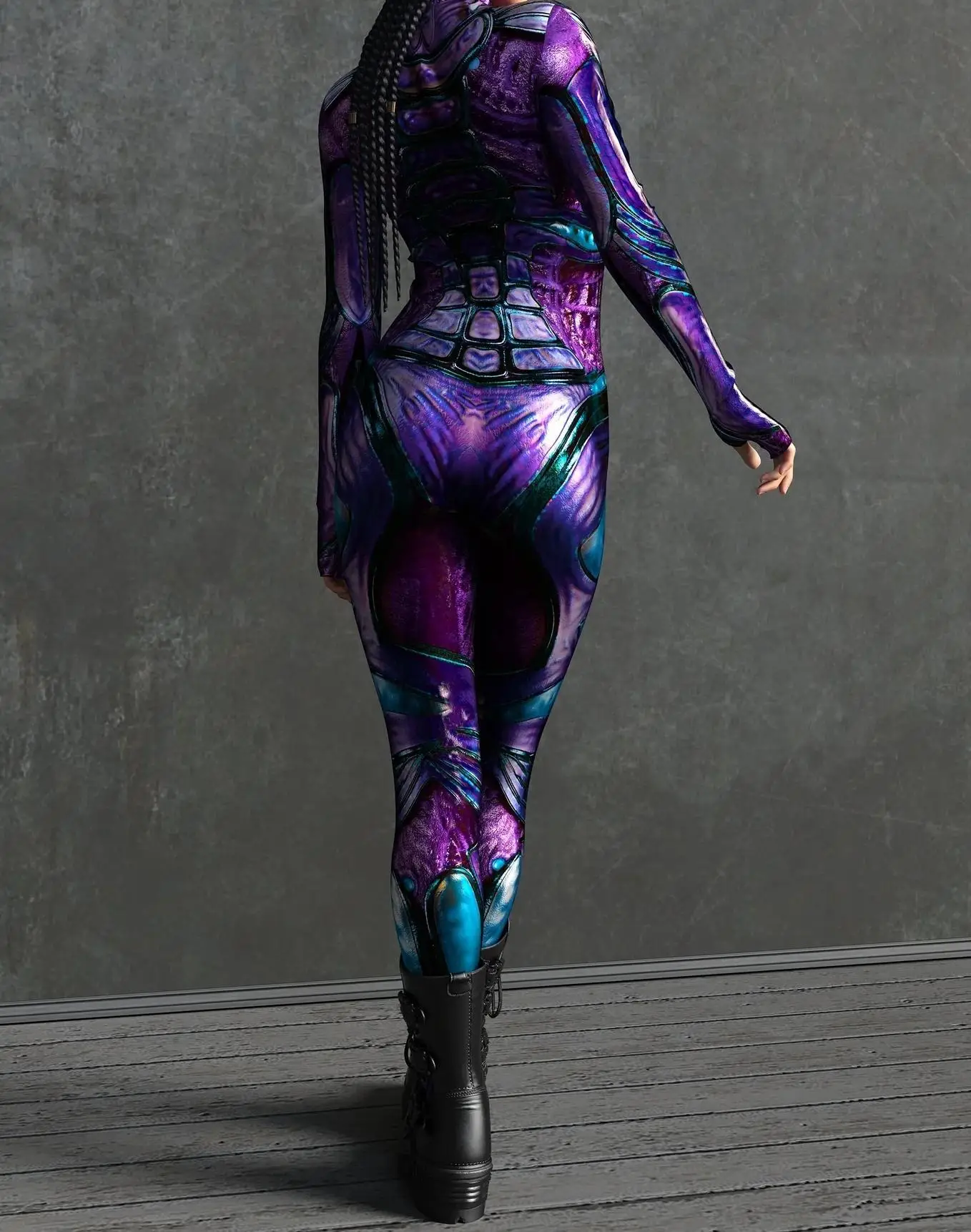 Damen Sexy Rüstungs-Overall für Feiertage, Partys, Halloween, Karneval, Cosplay-Kostüm, Steampunk-Maskerade-Bodysuit – Detail 14