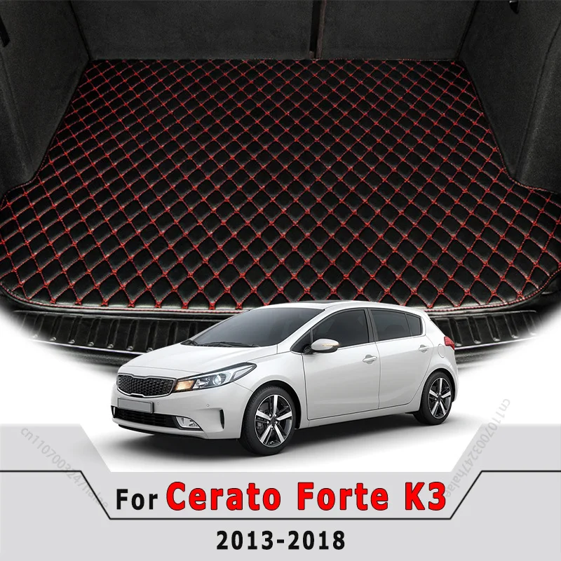 Car Trunk Mats For Kia Cerato Forte K3 2018 2017 2016 2015 2014 2013 Cargo Liner Auto Interior Accessories Replacement Rug Cover