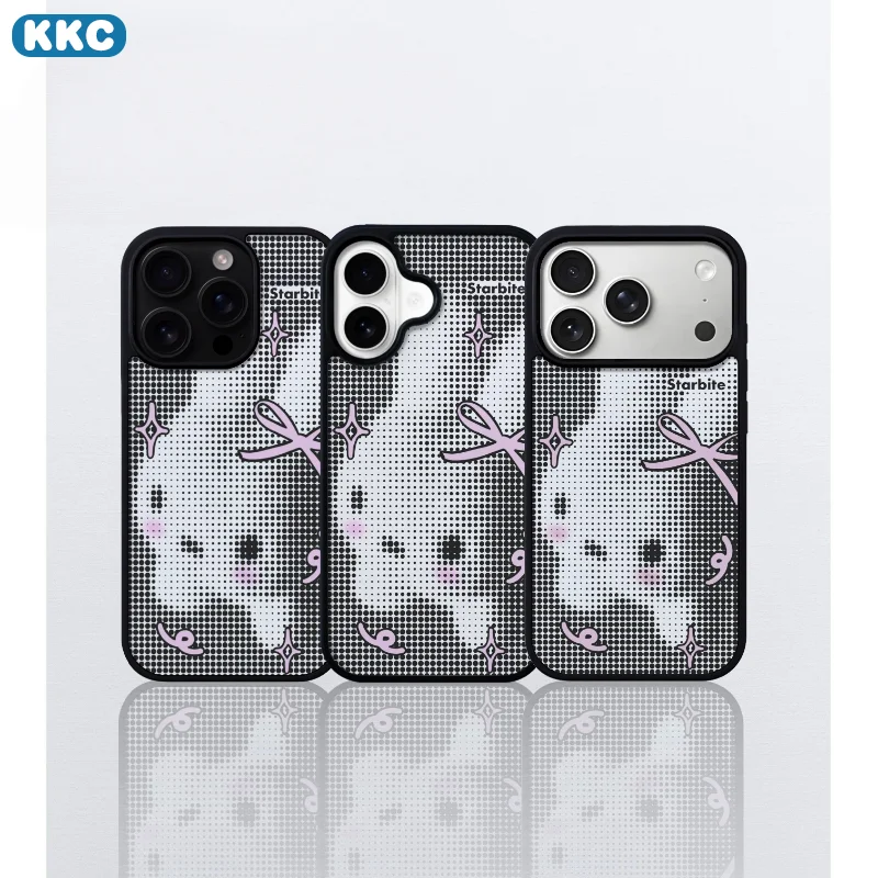 Retro polka dots Cute Rabbit Cat INS For SAMSUNG Galaxy S23 Plus 24 FE 25 S6 Ultra A17 A56 A36 A15 A57 Glass Cover Aesthetic Y2K