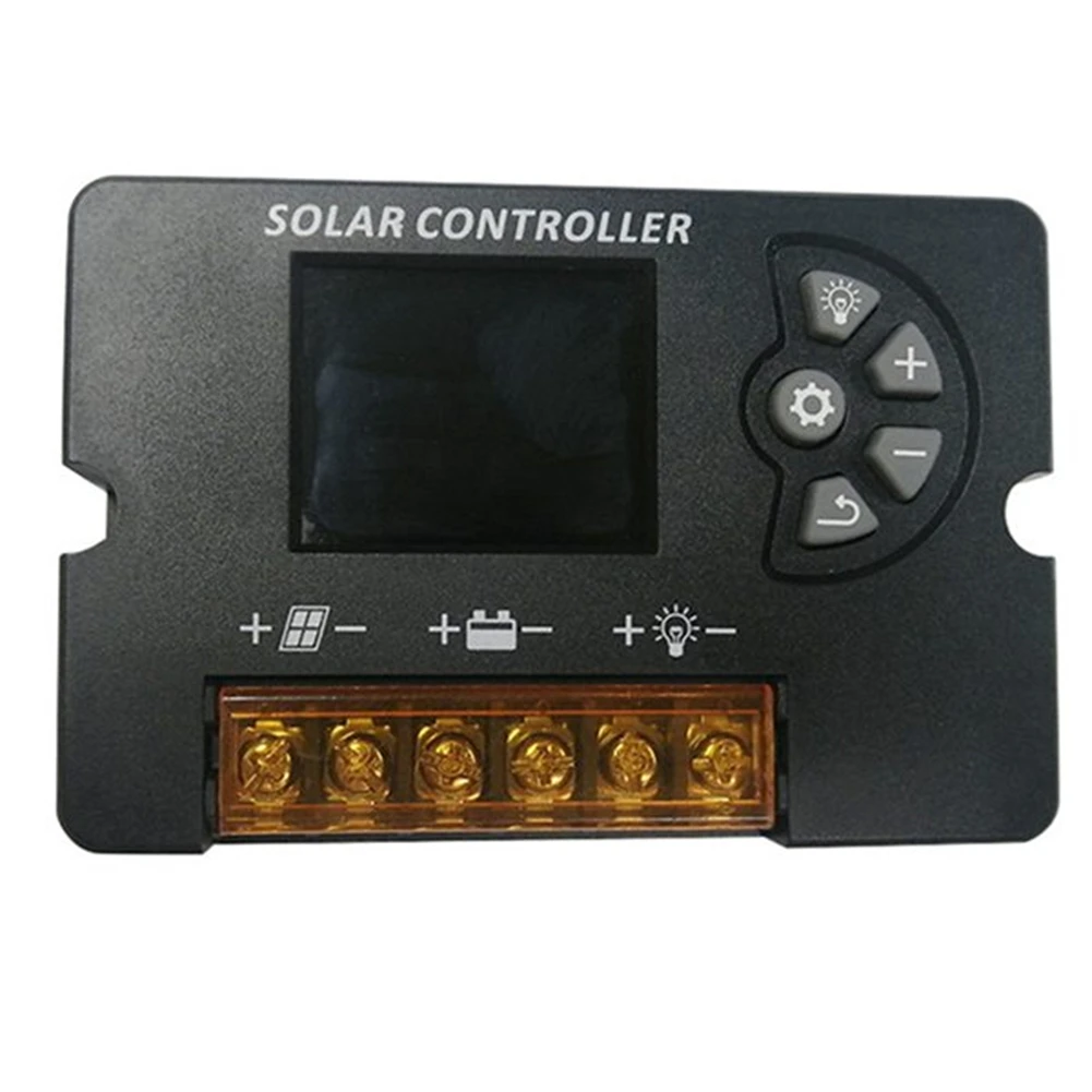 A69E12V/24V PWM Solar Charge Controller With Color LCD Screen, Adjustable Voltage, Multi-Battery Support