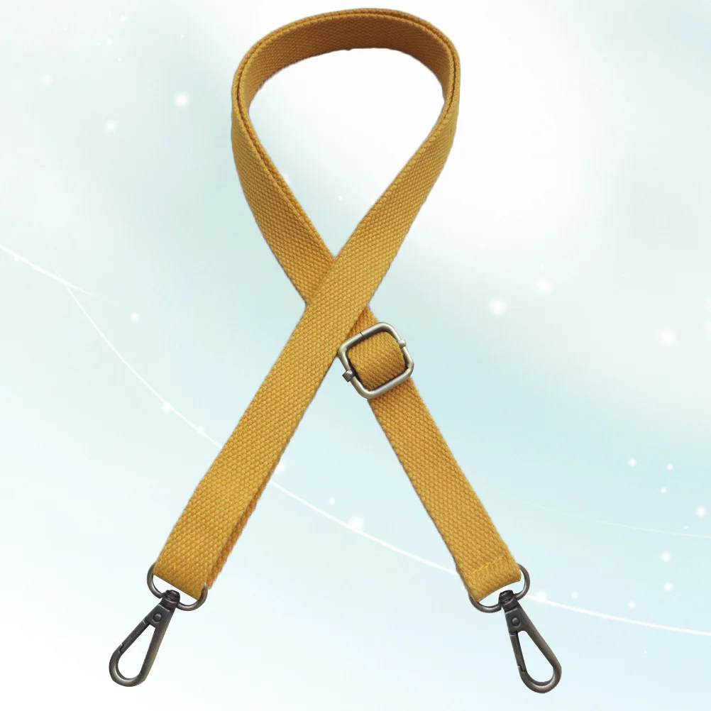 125 cm Universal-Umhängetaschengurt aus Polyester, verstellbar, bequem, Umhängetaschen-Zubehör für verschiedene Taschen, Gelb