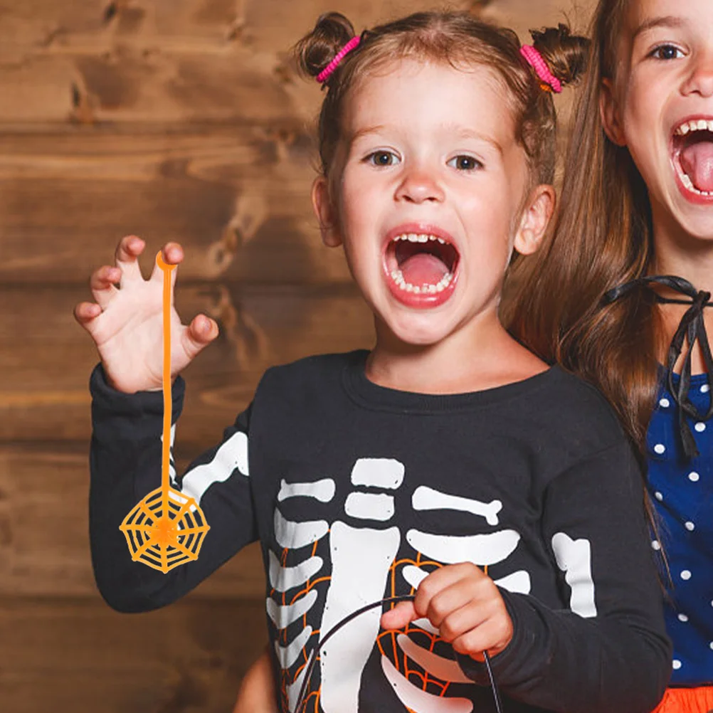 

50 шт., липкая паутина, эластичные паутины на Хэллоуин, эластичные Tpr, растягивающиеся, сенсорные, для снятия стресса, реквизит для вечеринки