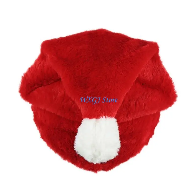 

37JE Motorcycle Full Helmet Plush Cover Adult Christmas Innovative Accessories Dust Protective Hat